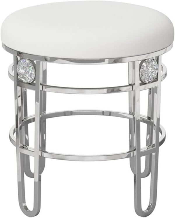 Moderna Extra Wide Vanity Seat - White