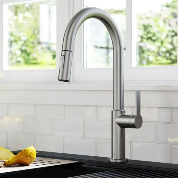 Kraus Oletto Single Handle Pull Down Kitchen Faucet - Image 3