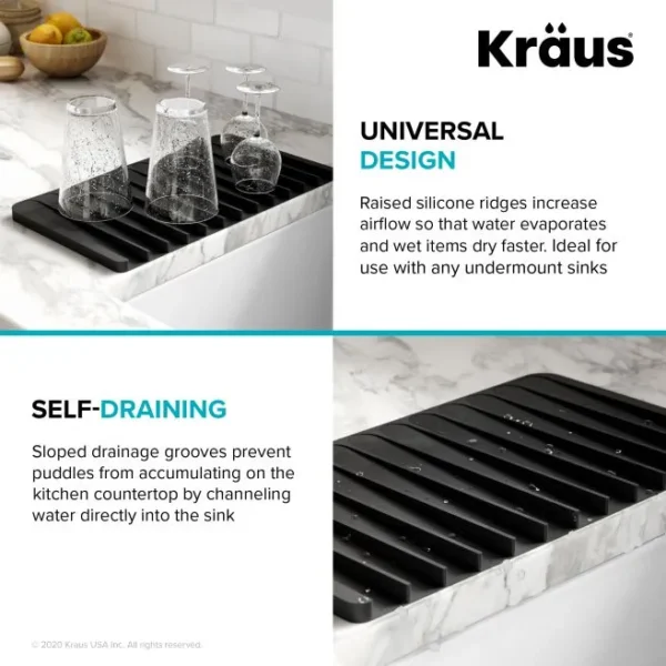 Kraus Silicone Self Draining Or TrivetFor Kitchen Counter - Image 3