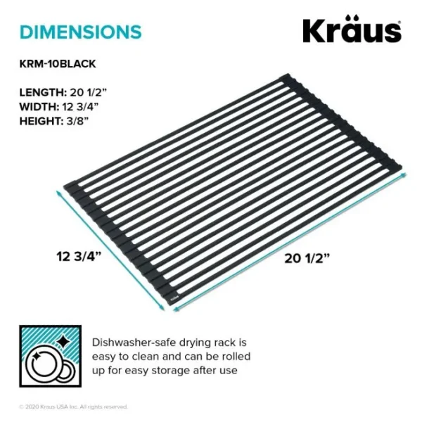 Kraus Roll Up Dish Drying Mat - Image 3