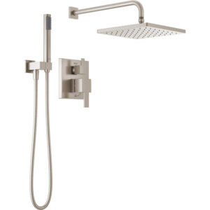 Delta Modern Square 10" Raincan & Handshower Combo
