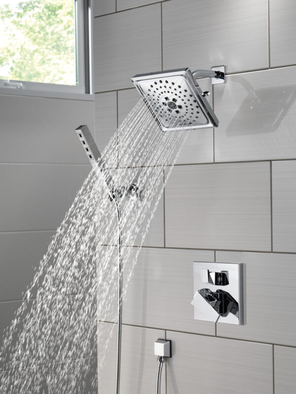 H2Okinetic® 3-Setting Raincan Shower Head in Lumicoat® Chrome - Image 2