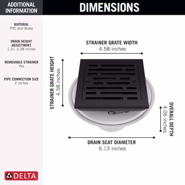 4" Tile In Square Shower Drain - Image 2