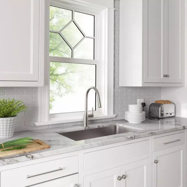 Proflo Sault 33" Single Bowl Dual MountKitchen Sink - Image 2