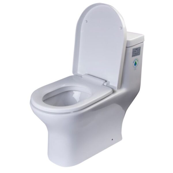 EAGO Dual Flush Elongated Toilet - Image 3