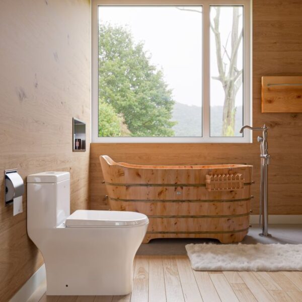 EAGO Dual Flush Elongated Toilet - Image 4